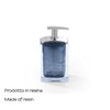 Gedy Antares Soap Dispenser, Resin, Blue, 6.2 x 8 x 15.5