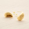 MYEARS Women Hoop Earrings Gold Waterdrop Ribbed 14K Small Simple