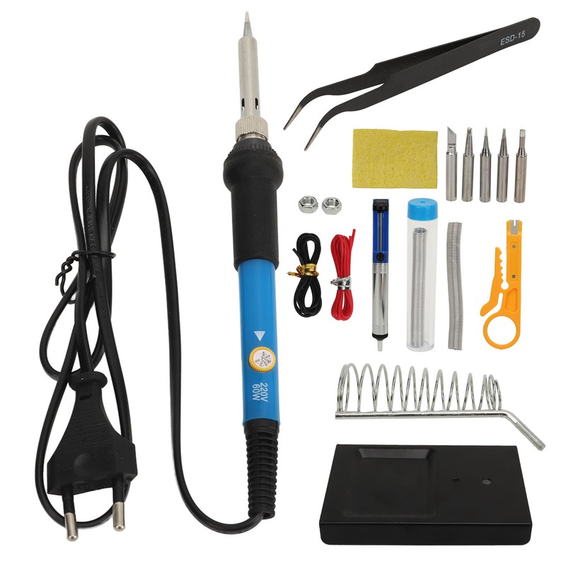 15PCS Set Soldering Iron Set Adjustable Temperature Solder Iron Kit