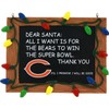 FOCO Chicago Bears Resin Chalkboard Sign Ornament