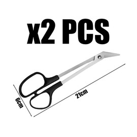 2 Pieces Long Handle Zegel Scissors Manicure Tools Nail Care Beauty Scissors