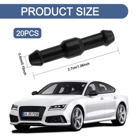 HQRNYP 20PCS Windshield Washer Hose Connectors, Tube Pipe Fitting Adapter, 2-Way I-Type Wiper Hose Adapters for Car Windshield Washer Nozzles, Wiper Tubing Fitting Splitter Connectors for Most Cars