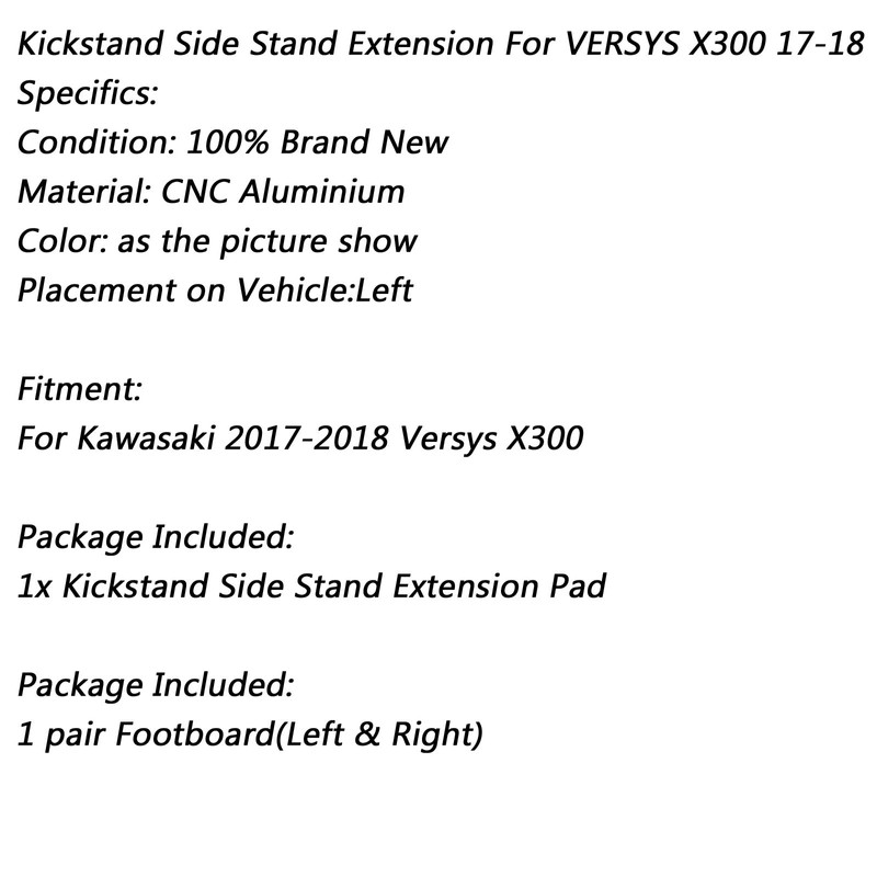 Bruce & Shark Kickstand Side Stand Extension Enlarger Pad Suitable