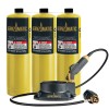 Bernzomatic Map Pro Gas Cylinder 3-Pack with Firepoint Creator Torch