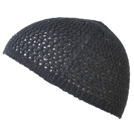 Casual Box, Linen, Non-Sewn, Islamic Watch, 3 Sizes / 4 Colors, Stretch Beanie, Knit Hat, Black