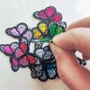 Iron-on Butterfly Patches, 10 Pieces Small Multicolor Butterfly Iron On/Sew