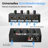 Socodox 4-channel headphone amplifier, compact metal stereo headphone mixer with