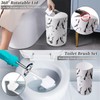 XLHOMO White Marble Bathroom Accessories Set, White Bathroom Set with