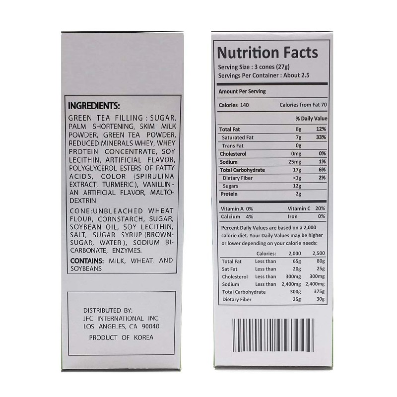 Hapi BING BING Cone Snake with Flavored Filling 2.5oz (Green