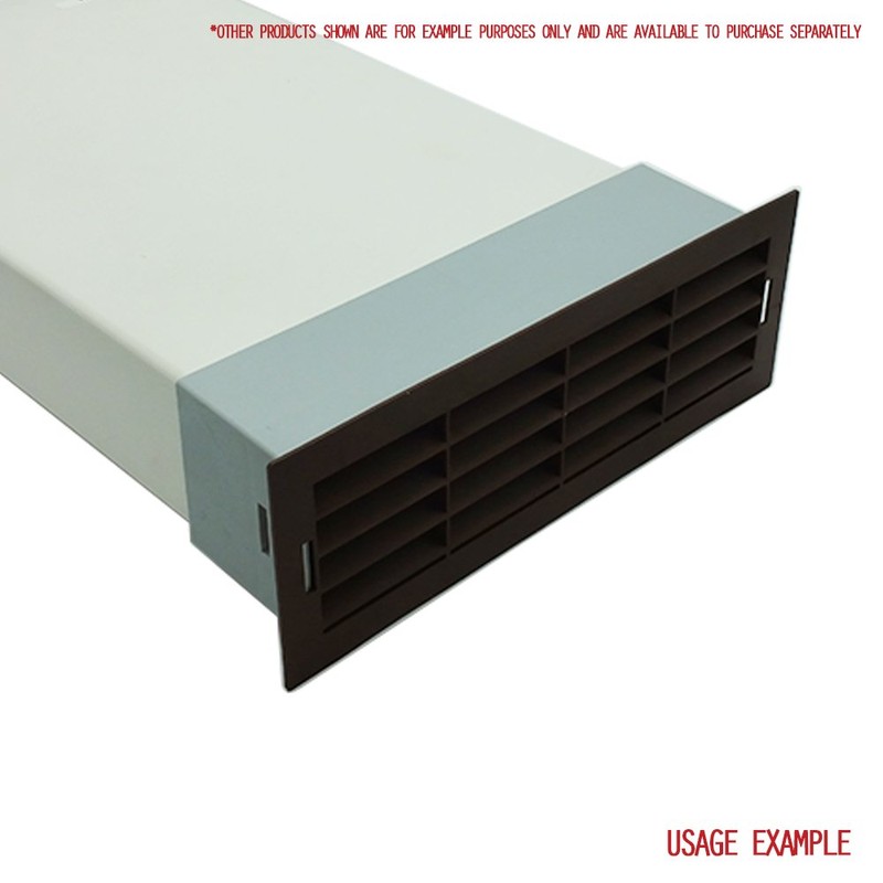 Kair 204mm x 60mm Airbrick with Surround - Brown