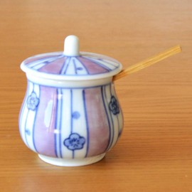 [有田焼] Maroon Plum Relish, 50-Pack (Bamboo Water with)