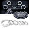 CyanStone 6x Knob Trims for Bronco 21+, Aluminum Bronco Knob