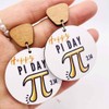 twinkle eye Creative Wooden Teacher Earrings For Women Math Pi