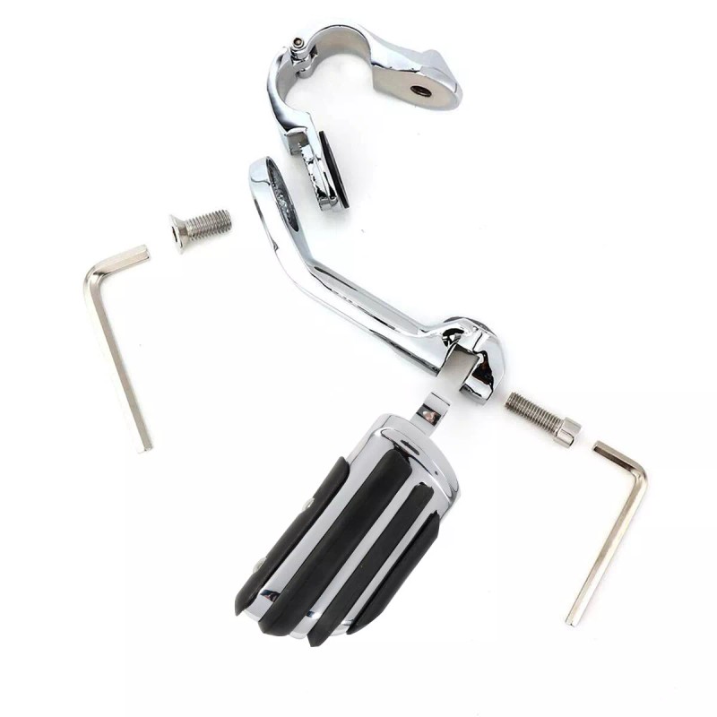 TCMT Adjustable Long Highway 1-1/4" 1.25" Bars Foot Pegs Fit