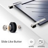 EaseLife 12 FT Brushed Nickel Sliding Barn Door Hardware Track