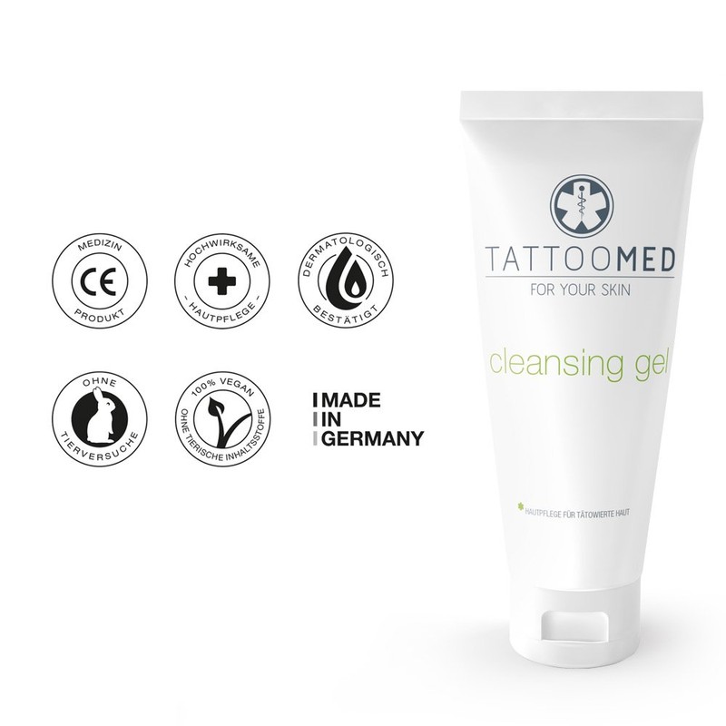 TattooMed Cleansing Gel - Tattoo Wash Gel for Cleansing Tattooed