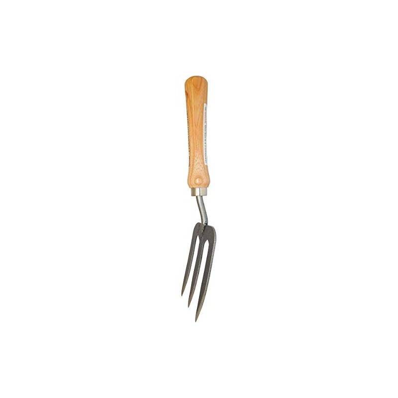 Hand Forged Hand Fork with Ash Wood Handle - Ideal
