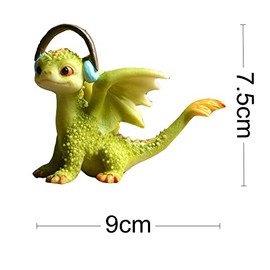 Gemmia Fairy Garden Dragon Figurine- Listening Dragon