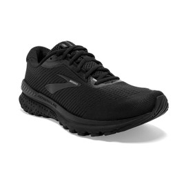 Brooks Mens Adrenaline GTS 20 Running Shoe - Black/Grey - 2E - 12.0