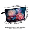 MoCaliduccious Peony Makeup Bag for Women Travel Cosmetic Organizer Bag