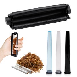 Manual Cigarette Rolling Machine Conical 110 mm, Joint Roller Lathe with 3 Joint Cases, Cigarette Rolling Machine for Rotary Tobacco, Rotating Aid Joint & Tobacco Roller Including Joint Sleeve