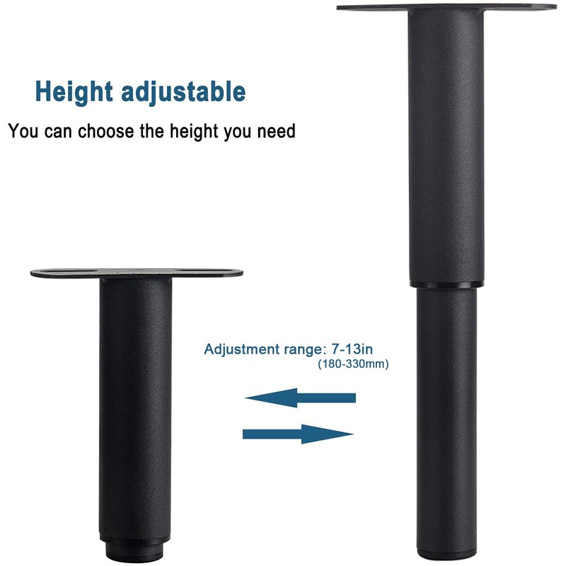 KRIZJUES Adjustable Furniture Feet, 1 Piece Furniture Feet, Retractable Robust