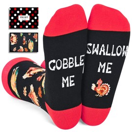 Zmart Turkey Socks for Women - Thanksgiving Gifts, Hostess Gifts, Trot Socks