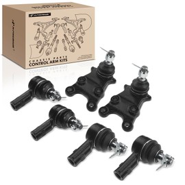 A-Premium Set of 6, Front Lower Ball Joint, Inner Outer Tie Rod End, Compatible with Acura SLX 1996-1999, Isuzu Trooper 1995-2002, VehiCROSS 1999-2001