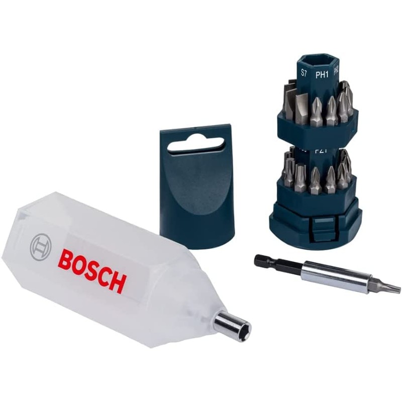 BOSCH 2607017404 Screwdriver Bit Set, Blue, 25 Pieces