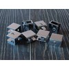 Glass Shelf Brackets Shelf Clips Metal Clamps Chrome Square Shape