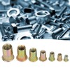 165PCs Rivet Nuts Set Hardware Fastener Hand Tools Knurled Industrial
