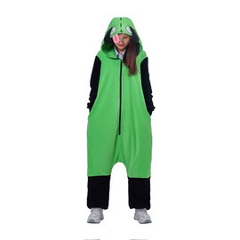 MelangCos Invader Cosplay Zim Costume Gir Onesie Pajamas Animal Sleepwear (S, Pajama)