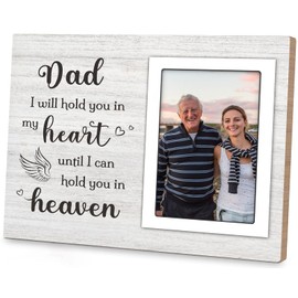Memorial Gifts for Loss of Father, Loss of Dad Sympathy Gift - Memorial Picture Frame - Condolence Bereavement Gifts for Loss of Father, in Memory of Dad Grief Gifts - 4x6 Inche Photo