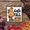 Fall Decor Hello Fall Wooden Sign Farmhouse Autumn Gnome Decorations