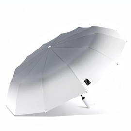 IOLOYU Folding Umbrella, Parasol, Folding Umbrella, One-touch Automatic Opening/Closing Umbrella, Lightweight, Folding Umbrella, Large Size, Parasol, UV Protection, 100% Light Blocking for Women,