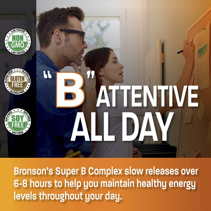 Bronson Super B Vitamin B Complex Sustained Slow Release (Vitamin