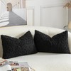 YAERTUN Pack of 2 Faux Fur Throw Pillow Covers Decorative