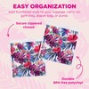Miamica Women's Quart Sized Resealable Toiletry Bag & Travel Packing