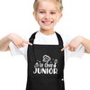 Halinuia Kinder Küchenschürze Wasserfest Verstellbar Le Chef Junior mit 2