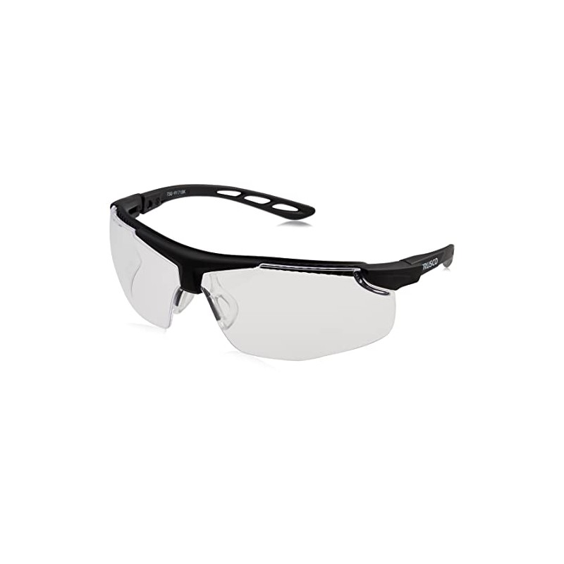 TRUSCO Binocular Safety Glasses (Fit Type) TSG-9171BK x 20 Pieces