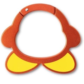 Ensky Kirby Silhouette Carabiner 2 Wadordi Approx. H 2.4 x W 2.5 x D 0.2 inches (60 x 64 x 5 mm), Aluminum