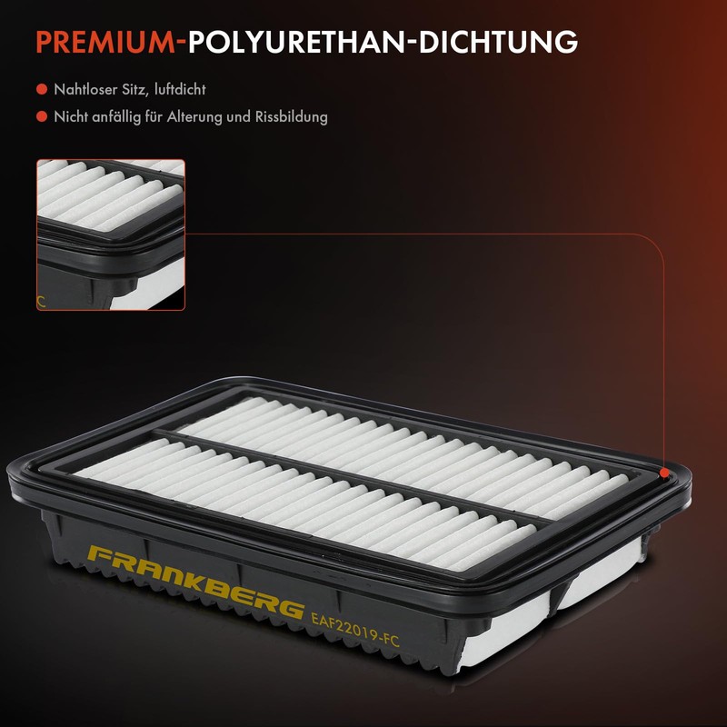 Frankberg Air Filter Insert Filter Petrol Compatible with i10 PA
