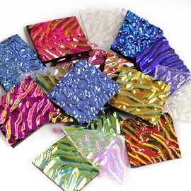 3 Bags /84g COE90 Dichroic Glass Scrap Assorted Fusible Glass Fusing Microwave kiln Glass for Jewelry Making Supplies