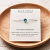 Philip Jones December (Blue Topaz) Birthstone Bracelet Created with Zircondia®
