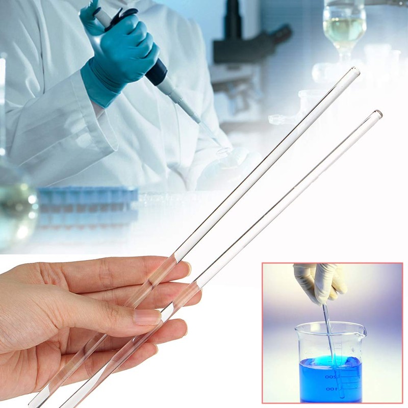 12 Inch 30cm Glass Stirring Rod 10 Pcs Lab Stirring