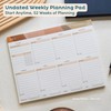 Weekly Planner Pad Tear Off - 52 Undated Weekly Planner,