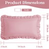 KKJIAF Ruffle Body Pillow Cases Set of 1, Ruffled Pillow
