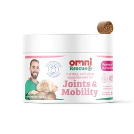 Omni Joint Supplements for Dogs - One-a-Day Dog Chew for Joints and Mobility - Vet Grade Potency with Hyaluronic Acid, Glucosamine and Chondroitin, Omega 3, Vitamin C, 30 Servings, Small Dog 0-15 Kg