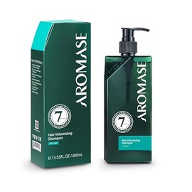Aromase Champú voluminizador para el cabello, champú clarificante, aumenta el volumen del cabello, equilibra el aceite del cuero cabelludo, alivia la picazón, sin parabenos, SLS o silicona, 14 onzas