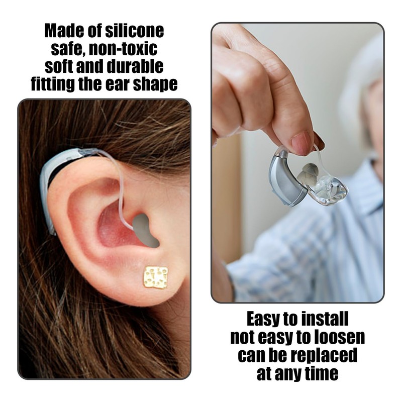 20 Pieces Hearing Aid Accessories, 1 Piece Storage Box, Dome